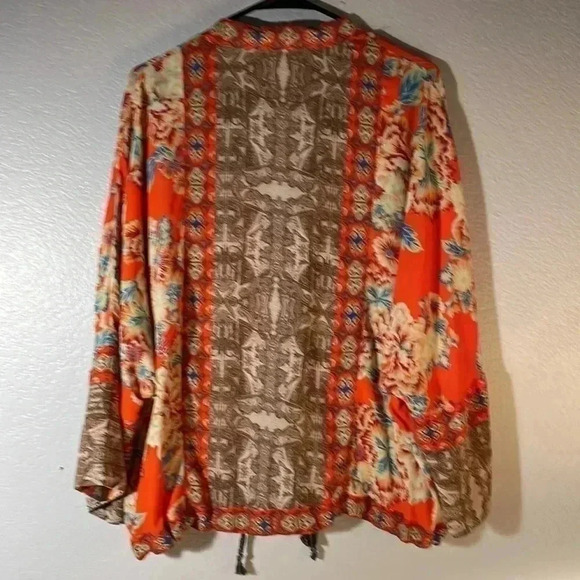 Free People Front Zip Kimono Jacket Size XS ❤️ - Picture 10 of 11